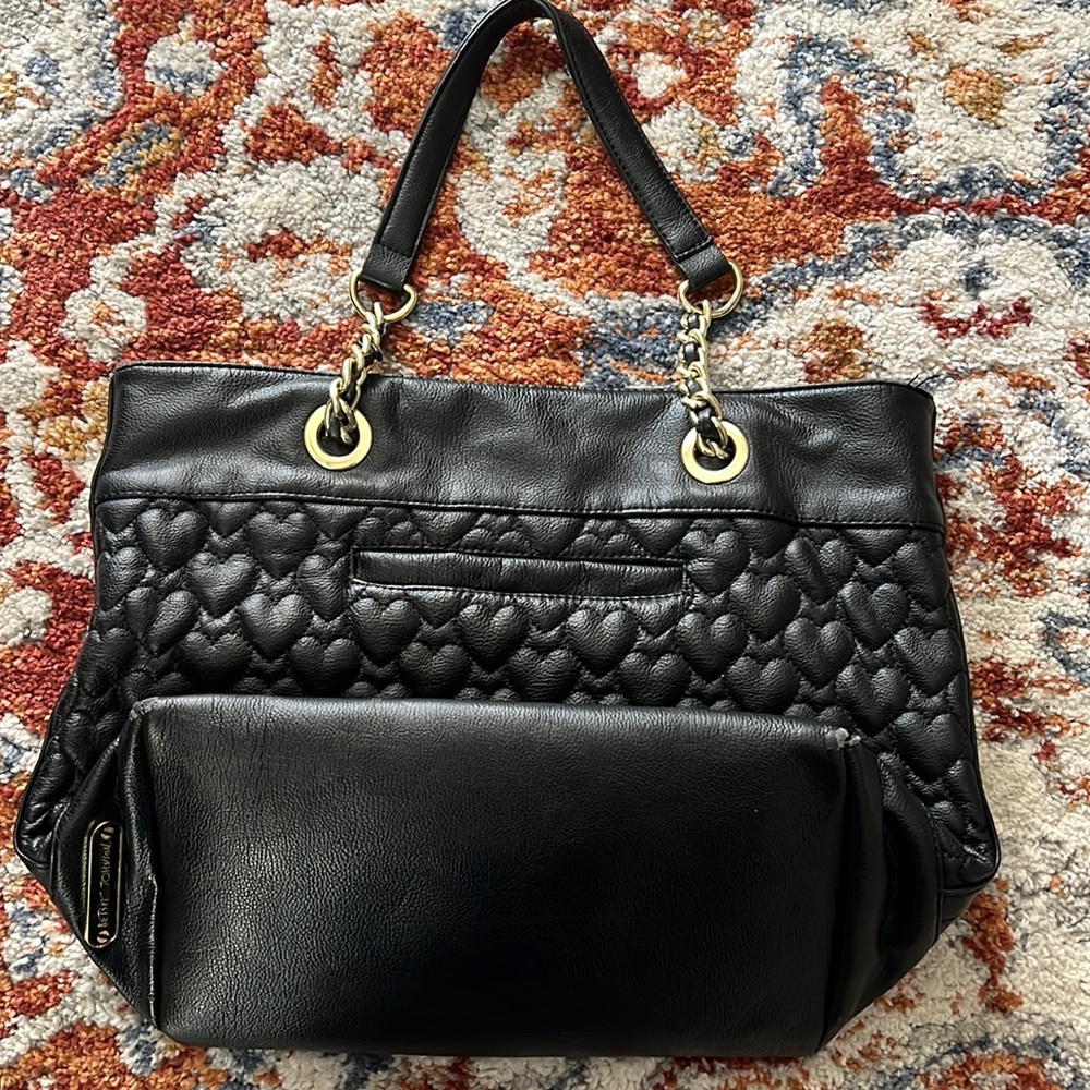 Betsey Johnson Purse large black